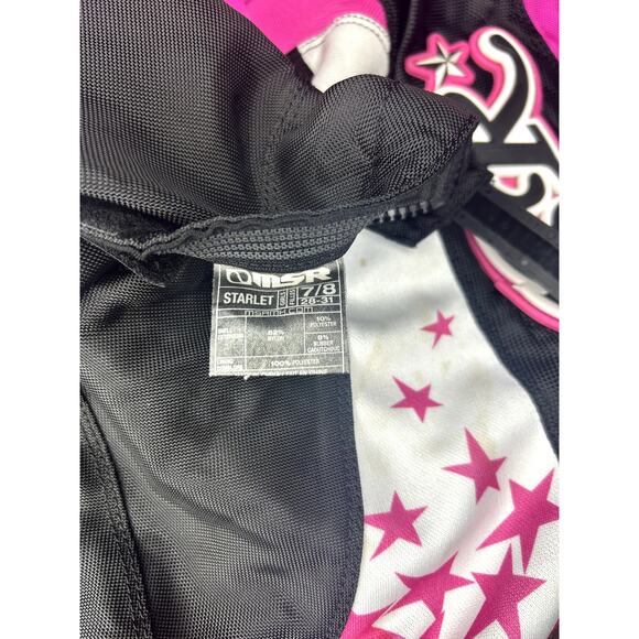 Y2K Pink Motocross ATV MSR Starlet Pants Racing Performance Gear Womens Size 7/8 - Picture 4 of 14